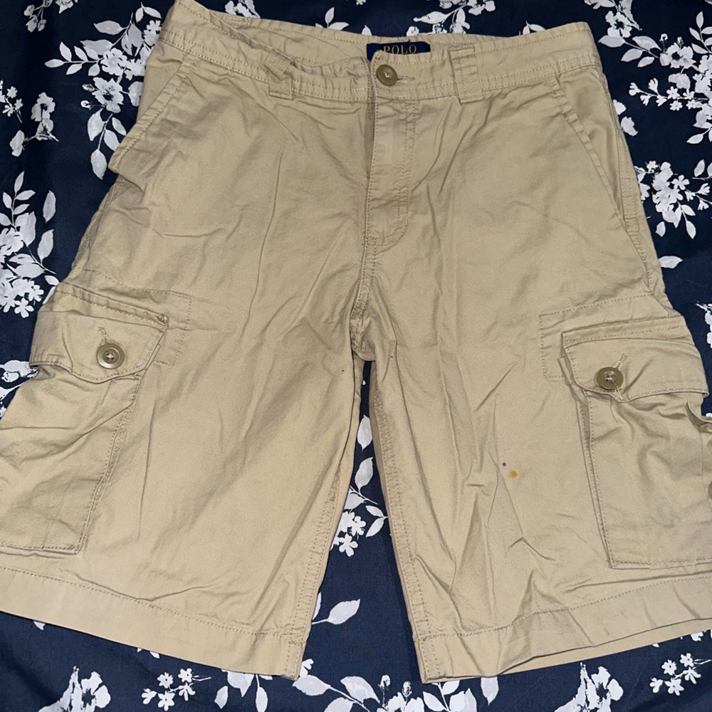 Boys tan Polo cargos